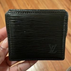 Louis Vuitton Epi black coin pouch
